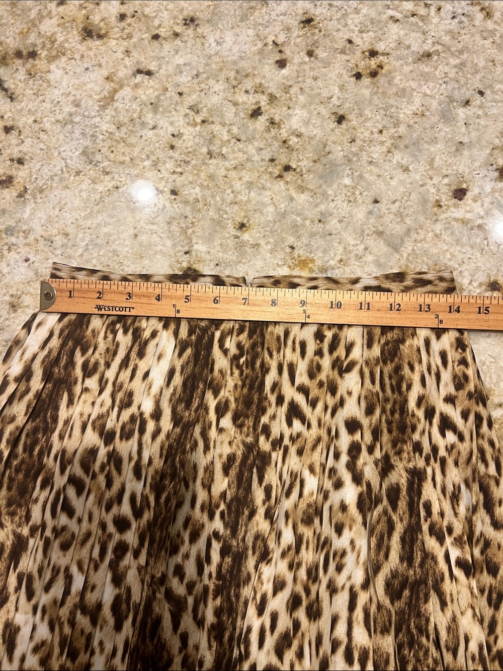 J.CREW WOMENS PLEATED LEOPARD MIDI SKIRT SIZE 4 LIKE NEW! - Picture 9 of 10